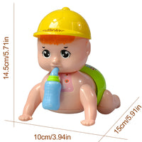 Crawling Baby Toy with Music and Flashing 3D Light Sound Musical Toy Toddler Baby, Kids Running and Weeping Baby Crawling Attractive Naughty Toy for Kids
