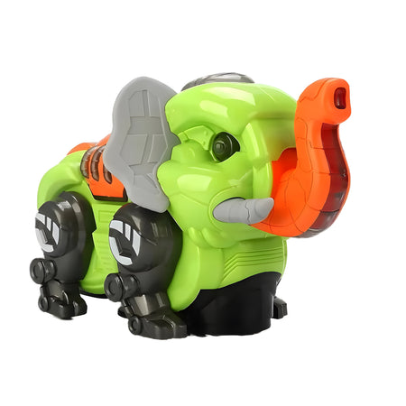 360° Rotating Mechanical Elephant Toy for Kids – Lights, Music & Universal Wheels (Ages 3+)