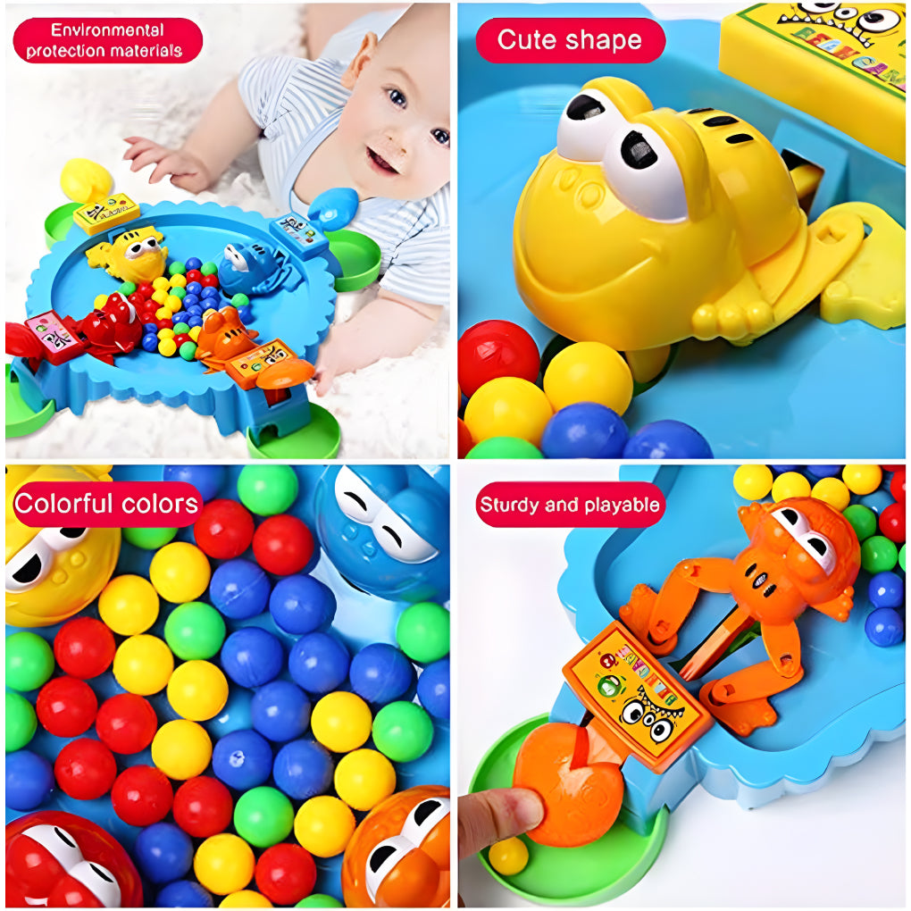 Frog Eat Beans 4 Players Game | Indoor Hungry Frog Eating Beans Games, Interactive Game Toy, Multiplayer Board Games for Kids & Family Board Games