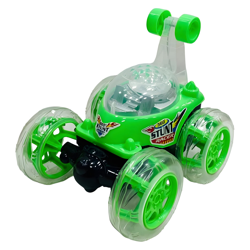 Remote Control Stunt Car 360° Rotating Rolling Radio Control Race Car with Lights and Music for Kids Girls Boys