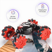 Stunt Car Twisting Drift Gesture Sensor Watch Control Toy Cars Flips with Lights Music
