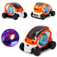 09 Future Musical &amp; Flashing Light Stunt Car Toy – 360° Rotating Action, Lights and Music
