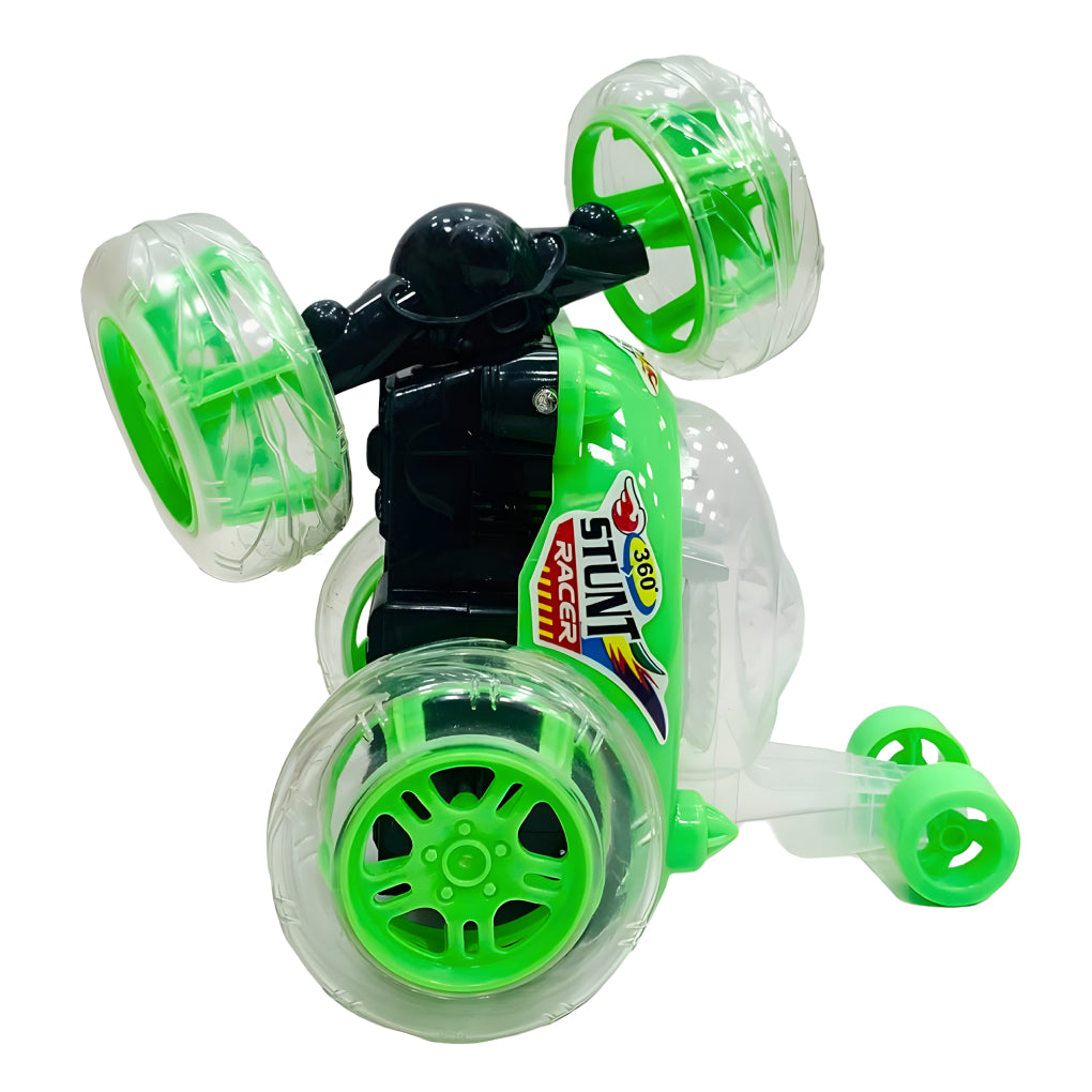 Remote Control Stunt Car 360° Rotating Rolling Radio Control Race Car with Lights and Music for Kids Girls Boys