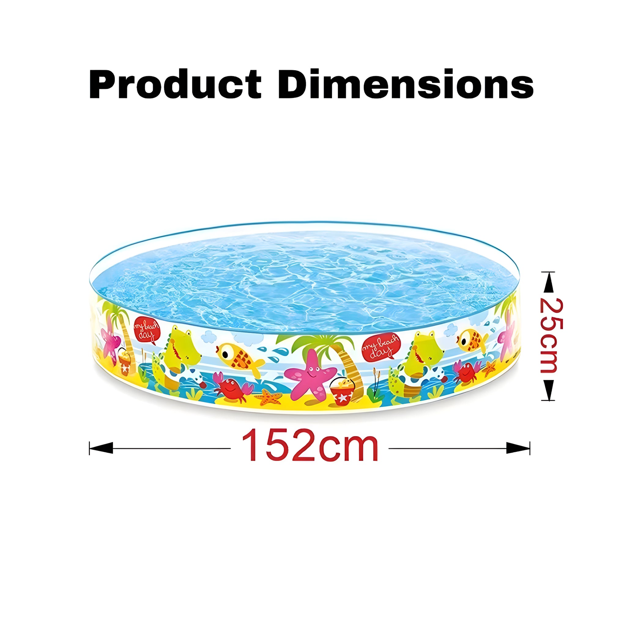 Inflatable Pool for Kids & Toddlers – Summer Garden Bathtub (2–10 ft)