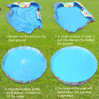 Inflatable Pool for Kids & Toddlers – Summer Garden Bathtub (2–10 ft)
