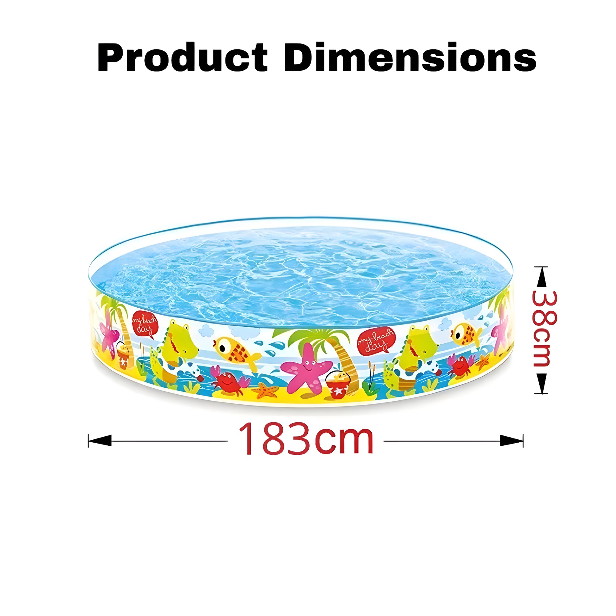 Inflatable Pool for Kids & Toddlers – Summer Garden Bathtub (2–10 ft)