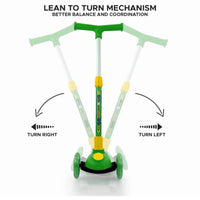 Super Scooter for Kids – 3-Wheel Foldable Kick Scooter with Height-Adjustable Handlebar, Extra-Wide LED PU Wheels & Rear Brake | Smart Ride-On Skate Scooter for Boys & Girls Ages 3–8
