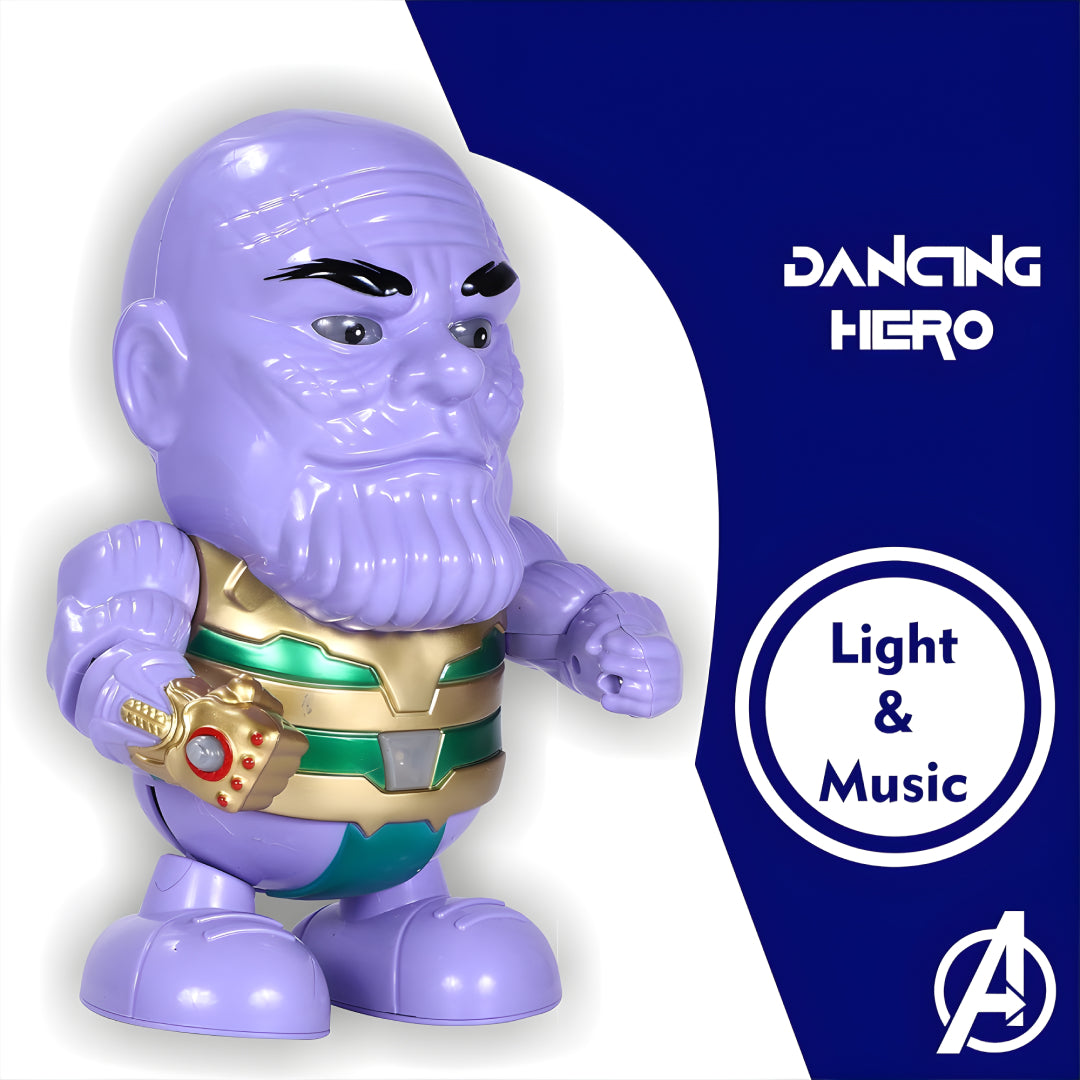 Dancing Hero Action Figure Toy – Musical & Light-Up Dancing Superhero-Inspired Toy for Kids