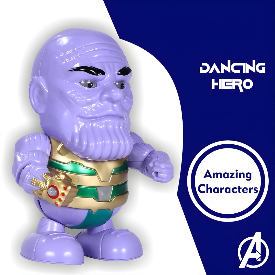 Dancing Hero Action Figure Toy – Musical & Light-Up Dancing Superhero-Inspired Toy for Kids