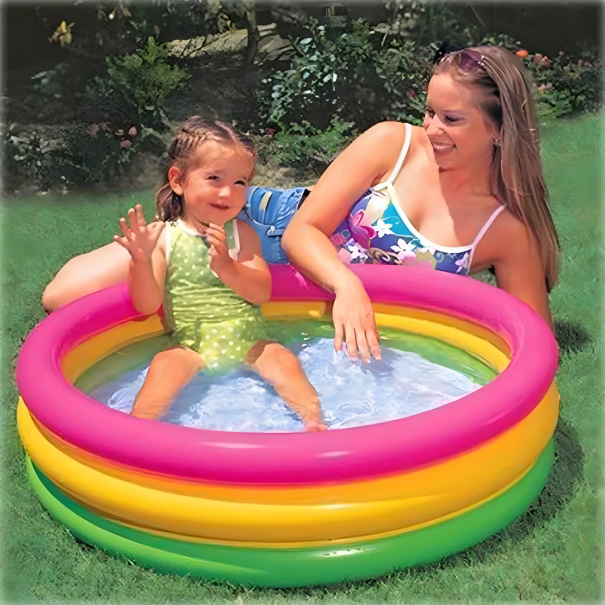 Inflatable Pool for Kids & Toddlers – Summer Garden Bathtub (2–10 ft)