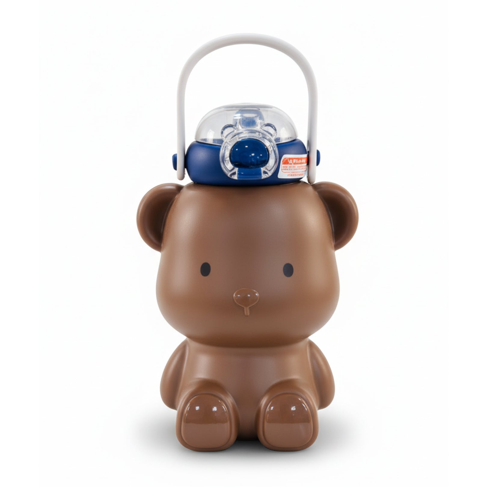 Bear Shape Kids Sipper with Straw & Strap | Double Wall Insulated Stainless Steel | 450ml