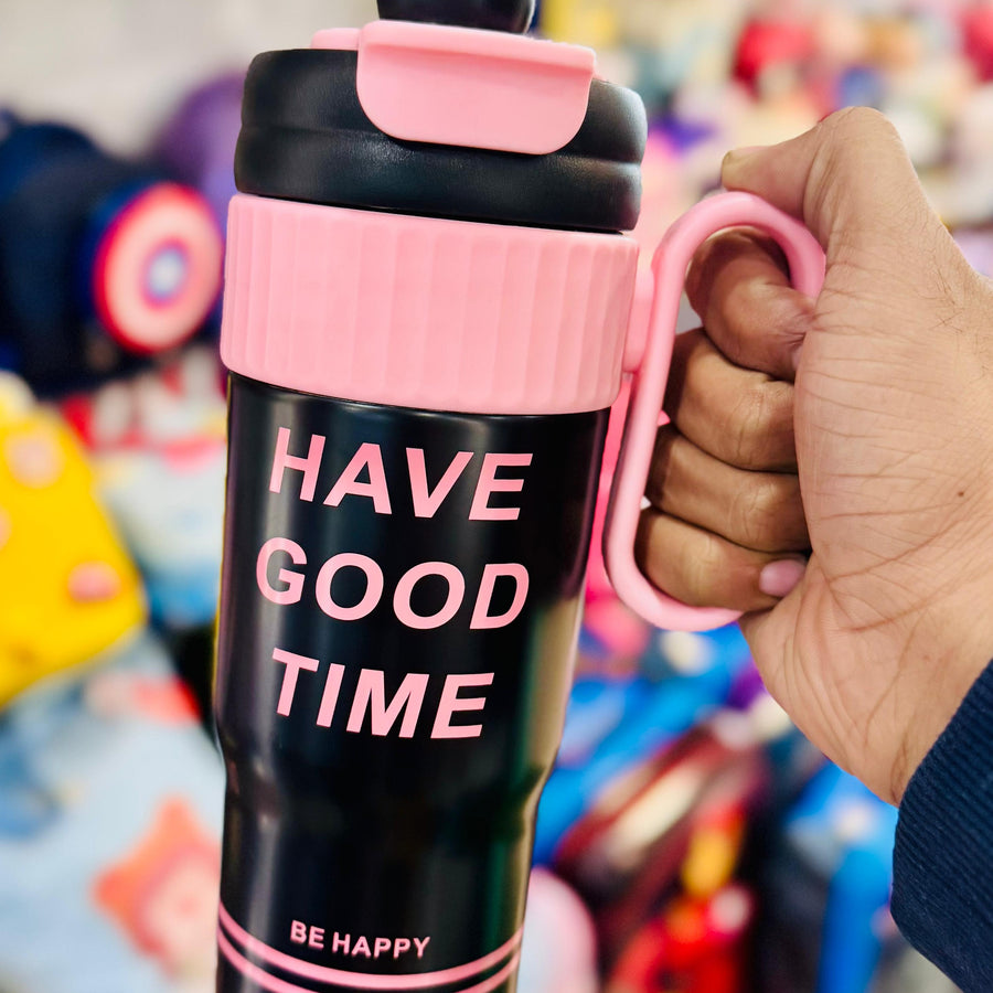 Insulated Stainless Steel Tumbler - 700ml, Dual Mouth, Double Valve